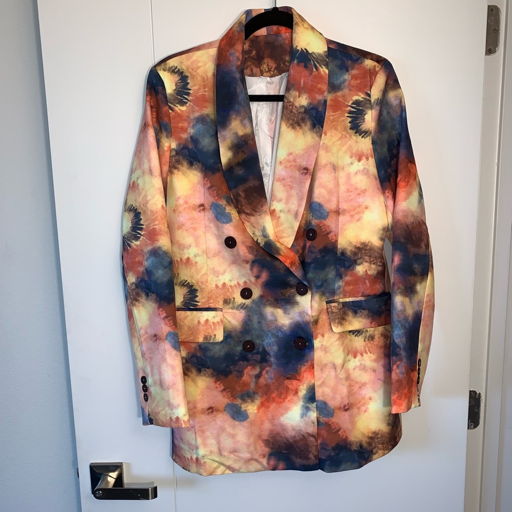 SHEIN print blazer size L